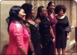 Lontar Ladies (from left): June Douglas; Florence Otokito; Dorothy Barber; Nkem Benamaisia; Rose Kio (missing Bio Ndaliki)