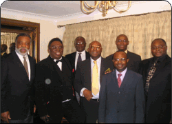 From Left: Kenneth Barber, Harcourt Tony Otokito, Ambassador Dag Claude-Wilcox, Inemo Edwin Ndaliki; Dr Boma Douglas (Front) Steve Benamaisia (back) and Robert Awoloye-Kio